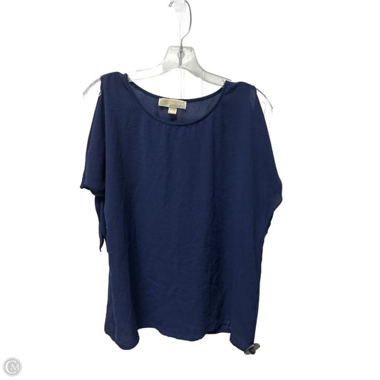 Top Short Sleeve Basic By Michael By Michael Kors In Blue, Size: S