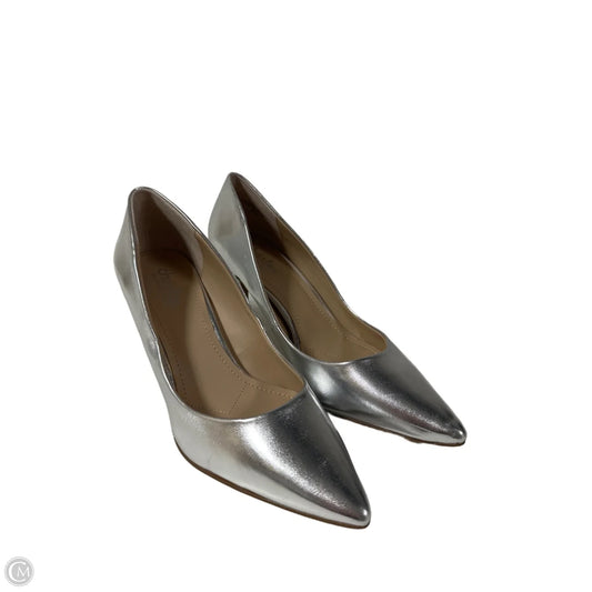 Shoes Heels Stiletto By Charles By Charles David In Silver, Size: 9.5