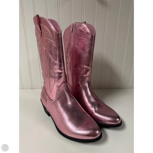 Boots Western By Madden Nyc In Pink, Size: 5