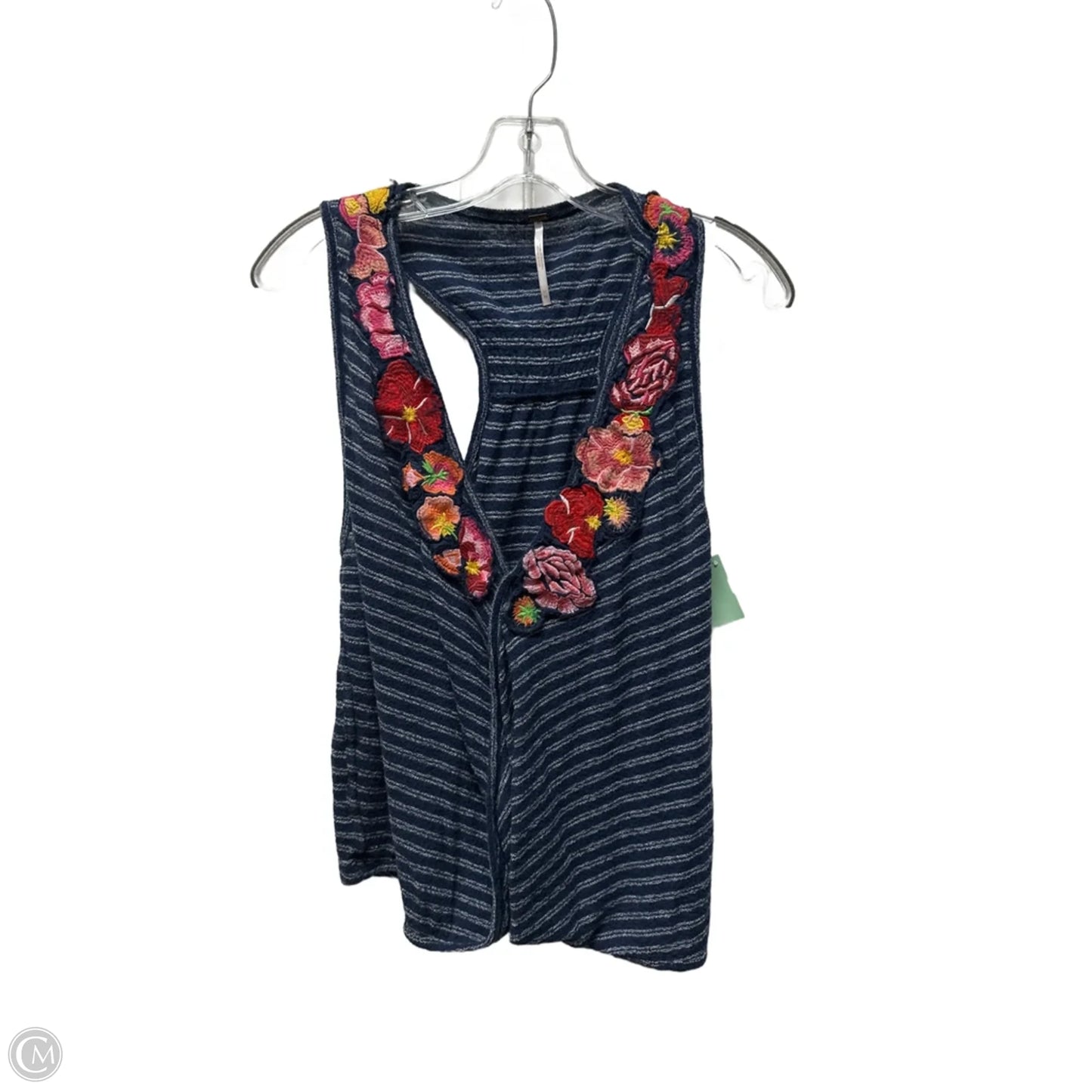 Top Sleeveless By Free People In Blue, Size: M