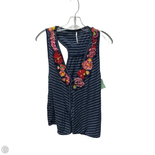 Top Sleeveless By Free People In Blue, Size: M