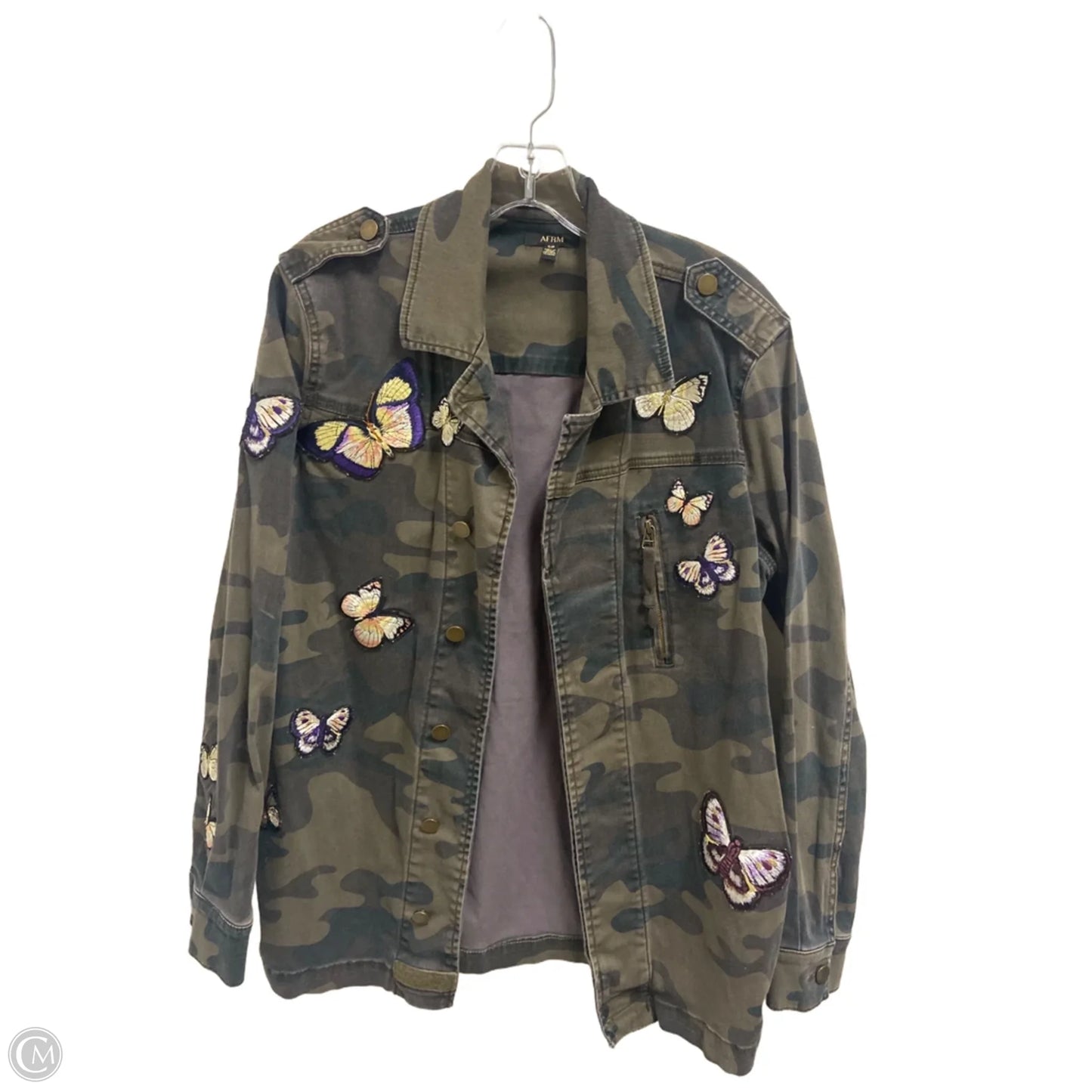 Jacket Utility By Afrm In Camouflage Print, Size: Sp