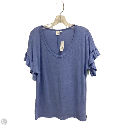 Top Short Sleeve Basic By Gap In Blue, Size: S