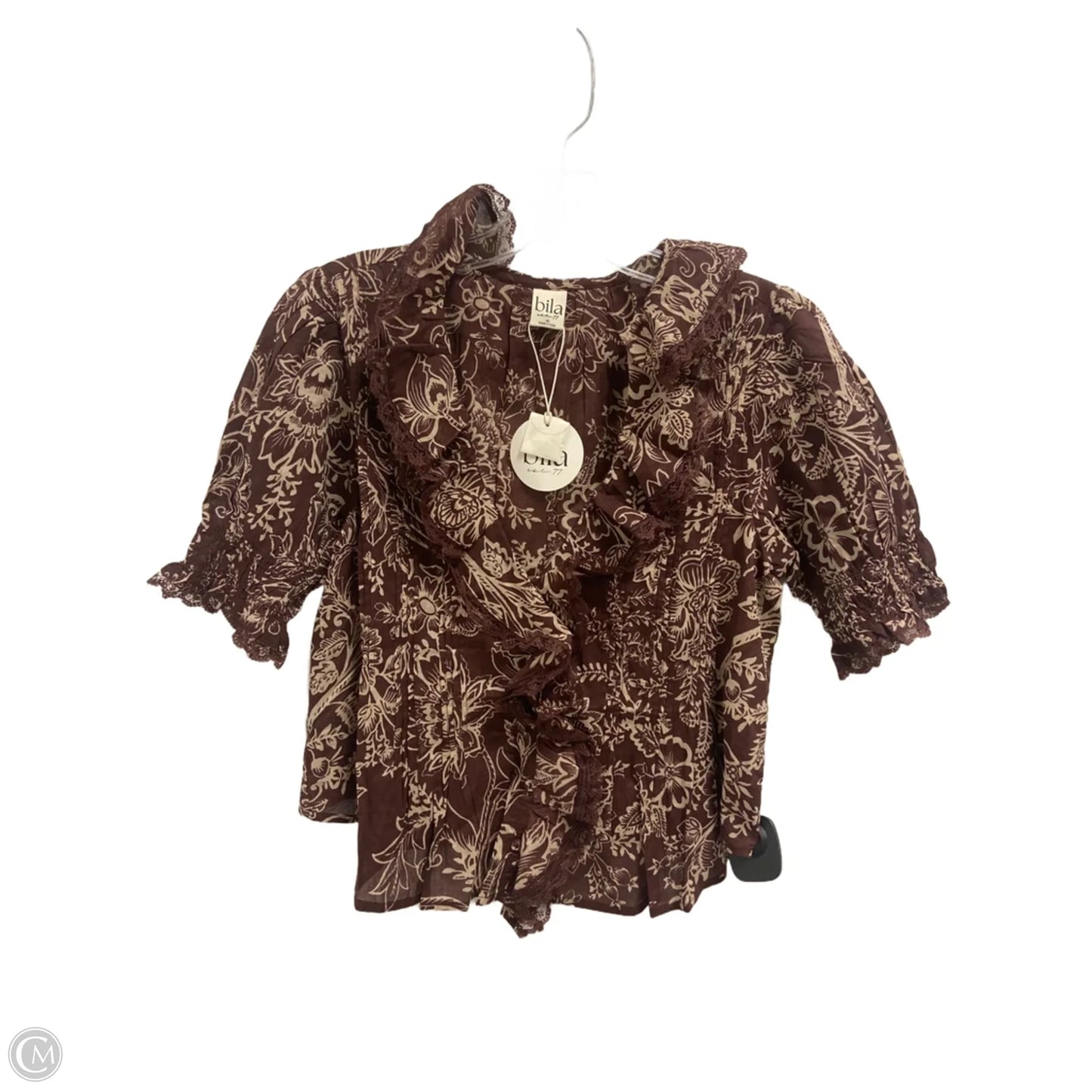 Top Short Sleeve By Bila In Floral Print, Size: Xs