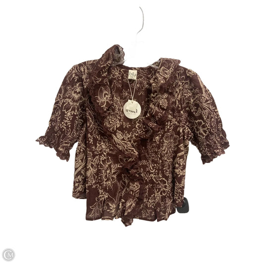 Top Short Sleeve By Bila In Floral Print, Size: Xs