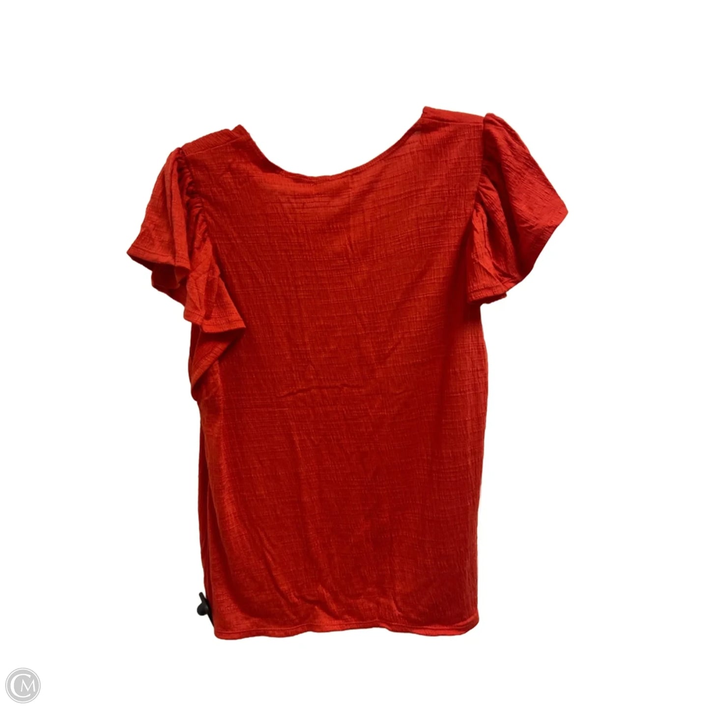 Top Short Sleeve By Max Studio In Red, Size: S