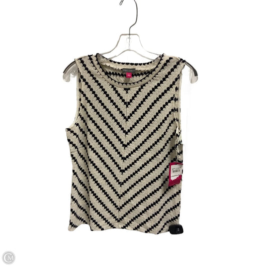 Top Sleeveless By Vince Camuto In Black & White, Size: S