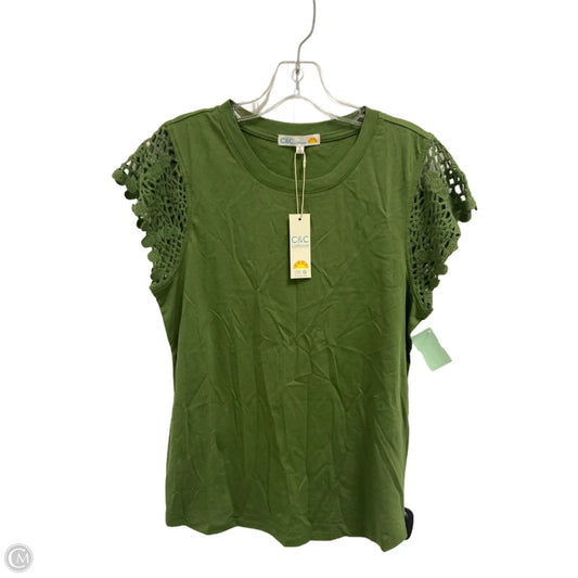 Top Short Sleeve By C And C In Green, Size: S