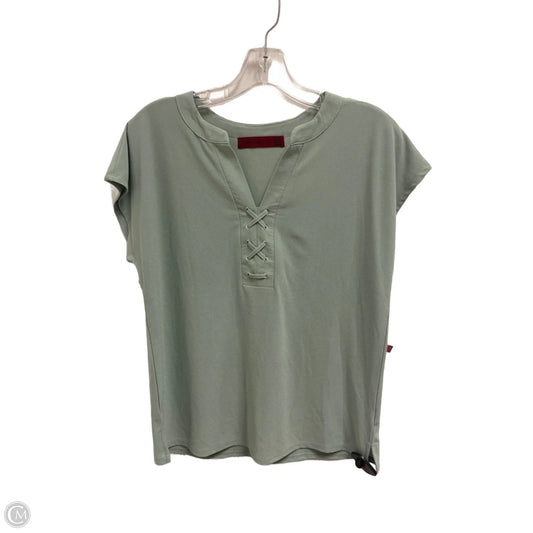 Top Short Sleeve Basic By Love Scarlett In Aqua, Size: M