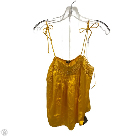 Top Sleeveless By Express In Yellow, Size: Xs