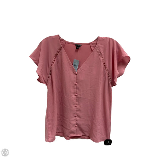 Top Short Sleeve By Ann Taylor In Pink, Size: Xsp