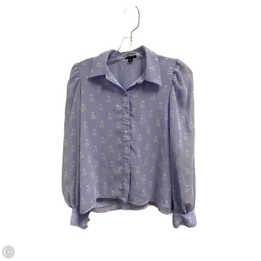 Top Long Sleeve By Ann Taylor In Blue, Size: Xsp