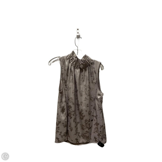 Top Sleeveless By Ann Taylor In Grey, Size: Xl