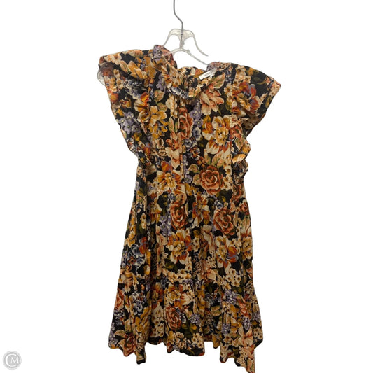 Dress Casual Short By Olivaceous In Floral Print, Size: M