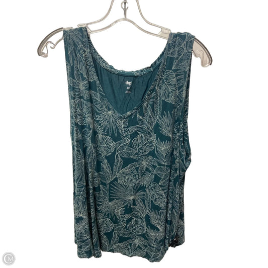 Top Sleeveless Basic By Clothes Mentor In Teal, Size: 2x