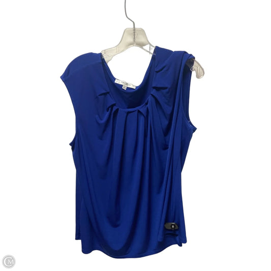 Top Sleeveless Basic By Jones Studio In Blue, Size: 2x