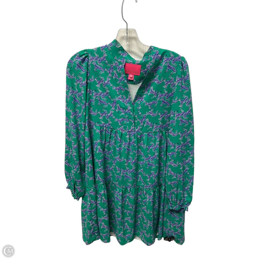 Dress Designer By Lilly Pulitzer In Blue & Green, Size: Xs
