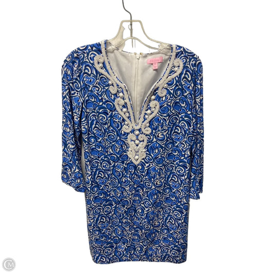Dress Designer By Lilly Pulitzer In Blue & White, Size: Xs