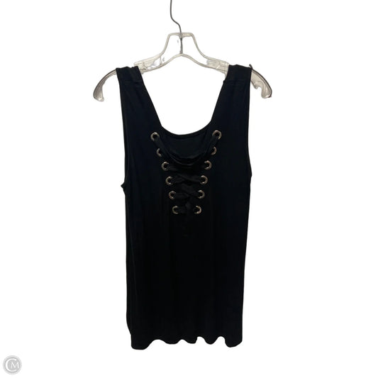 Top Sleeveless By Cable And Gauge In Black, Size: L