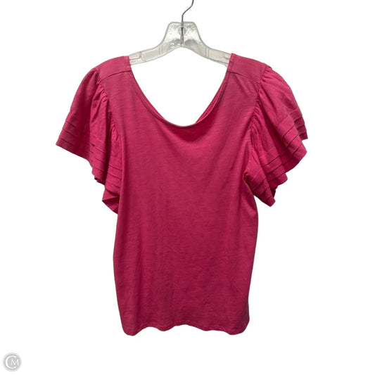 Top Short Sleeve By G By Giuliana In Pink, Size: L