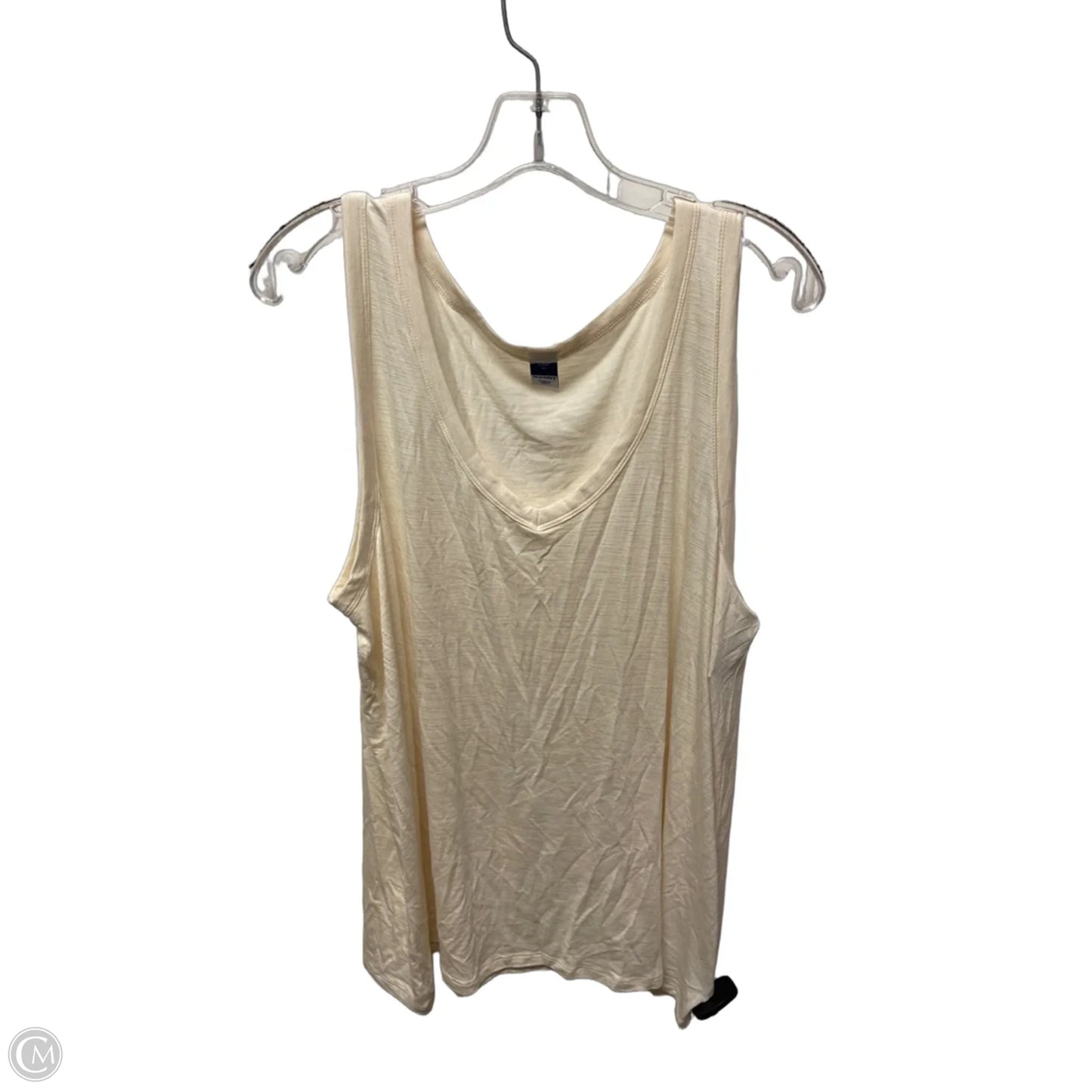 Top Sleeveless Basic By Old Navy In Cream, Size: Xl