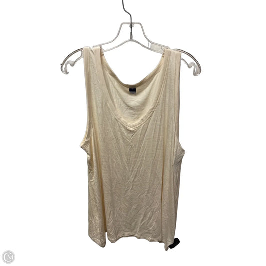 Top Sleeveless Basic By Old Navy In Cream, Size: Xl