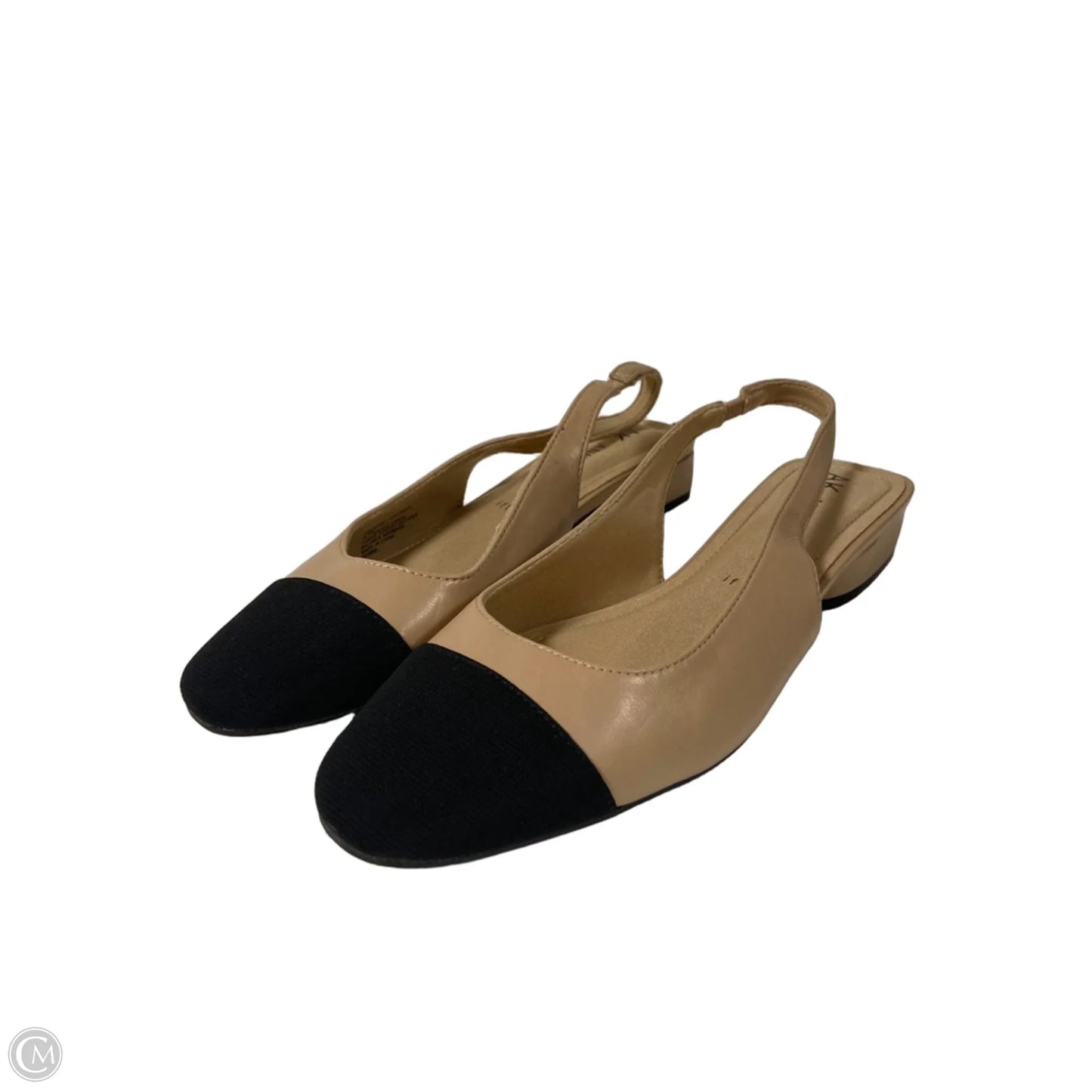 Shoes Heels Block By Anne Klein In Black & Cream, Size: 8.5