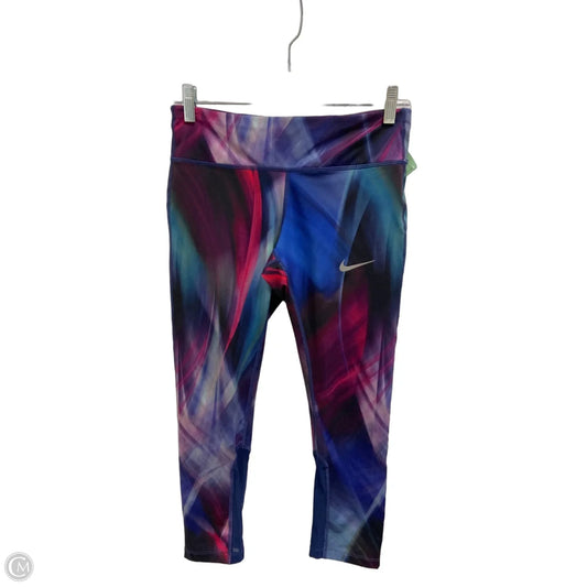 Athletic Leggings By Nike In Blue & Purple, Size: Sp