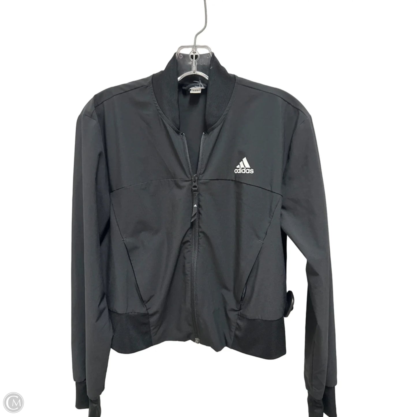 Athletic Jacket By Adidas In Black, Size: S
