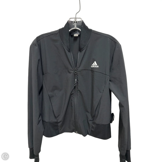 Athletic Jacket By Adidas In Black, Size: S