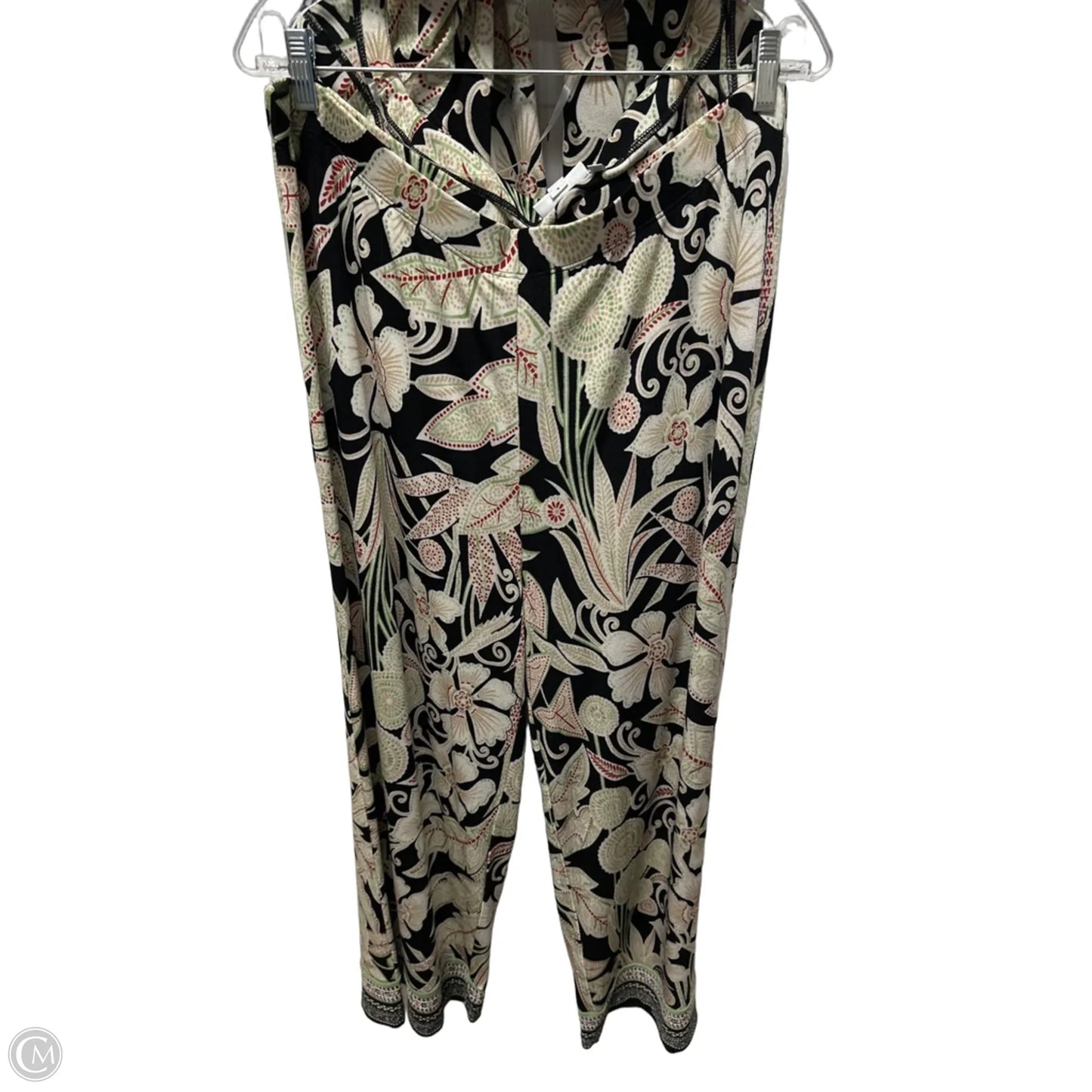 Pants Set 2pc By Chicos In Black & Green, Size: 14