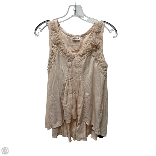 Top Sleeveless By Meadow Rue In Pink, Size: Xs