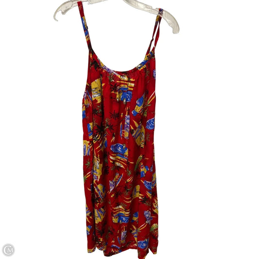 Swimwear Cover-up By Clothes Mentor In Red, Size: Osfm