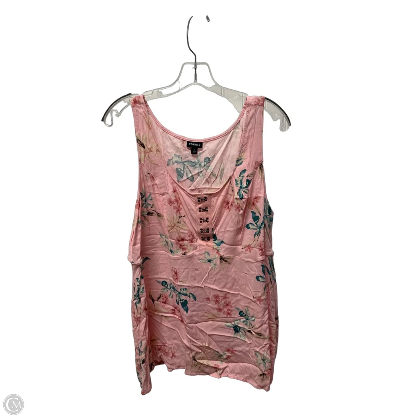 Top Sleeveless By Torrid In Pink, Size: 2x