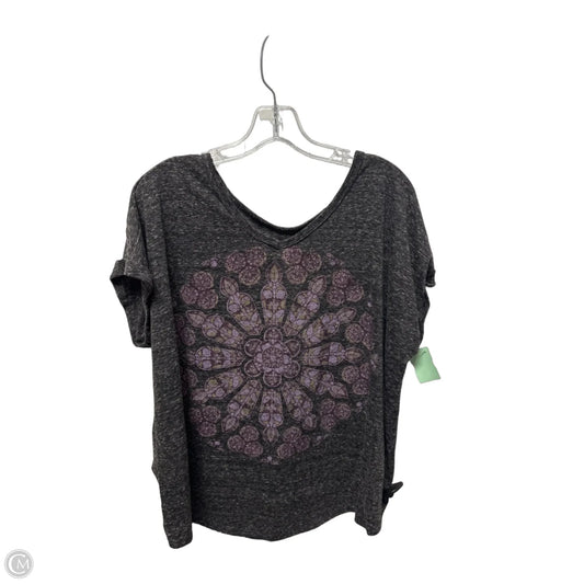 Top Short Sleeve By Style And Co Collection Women In Grey, Size: 2x