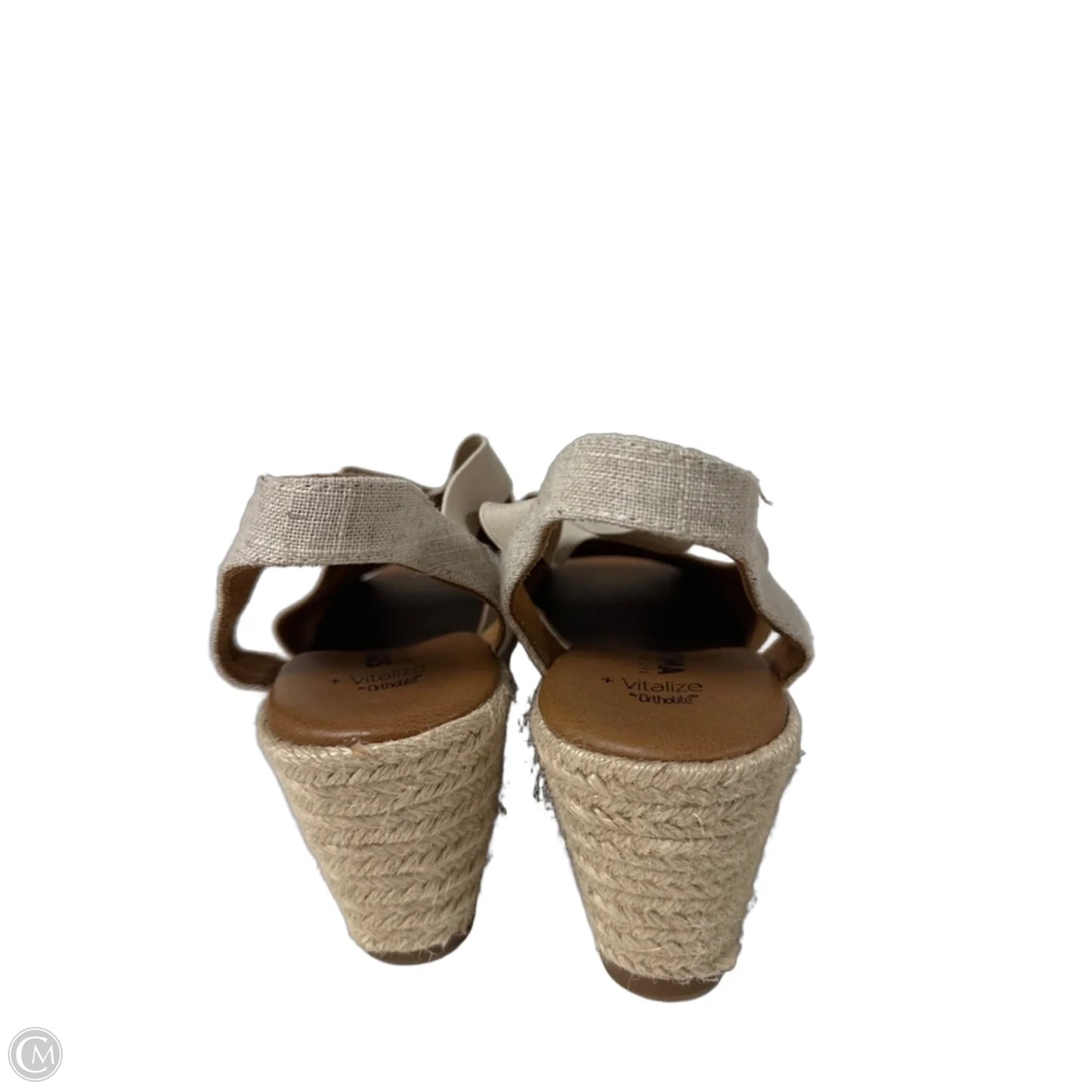 Sandals Heels Wedge By Sonoma In Beige, Size: 8.5
