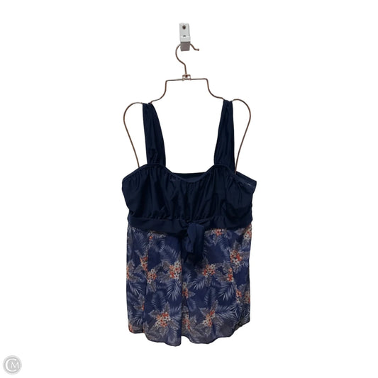 Swimsuit Top By Clothes Mentor In Blue, Size: Xl