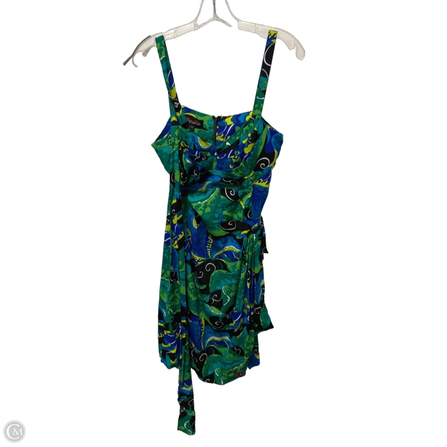 Dress Casual Short By Cma In Blue & Green, Size: L