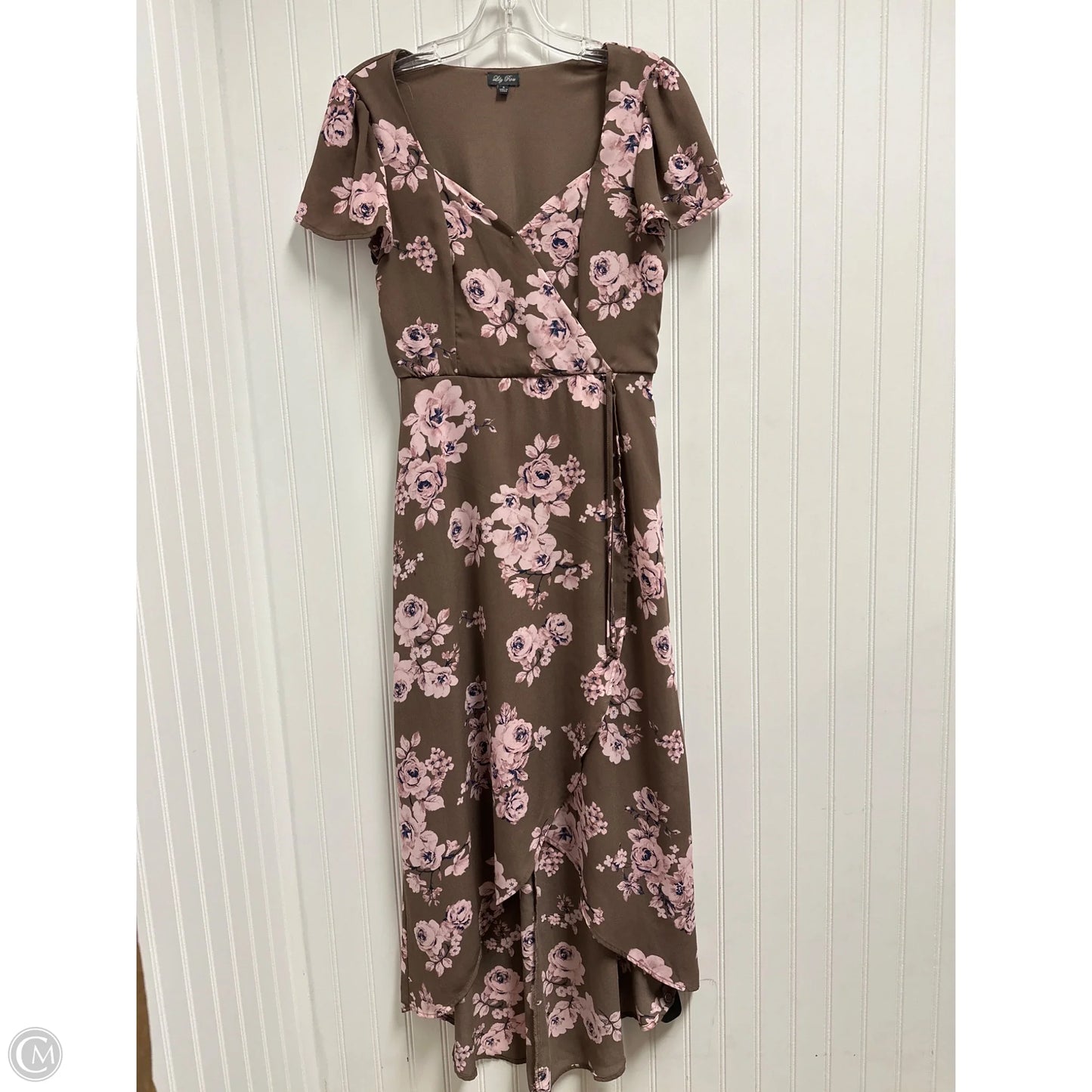 Dress Casual Maxi By Lily Rose In Brown & Pink, Size: S