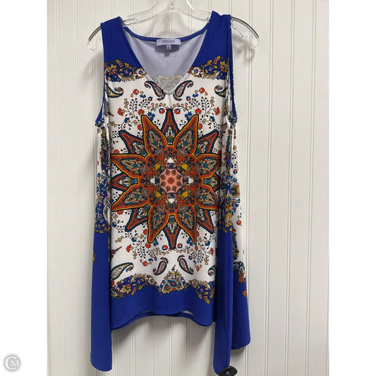 Top Sleeveless By Premise In Multi-colored, Size: L