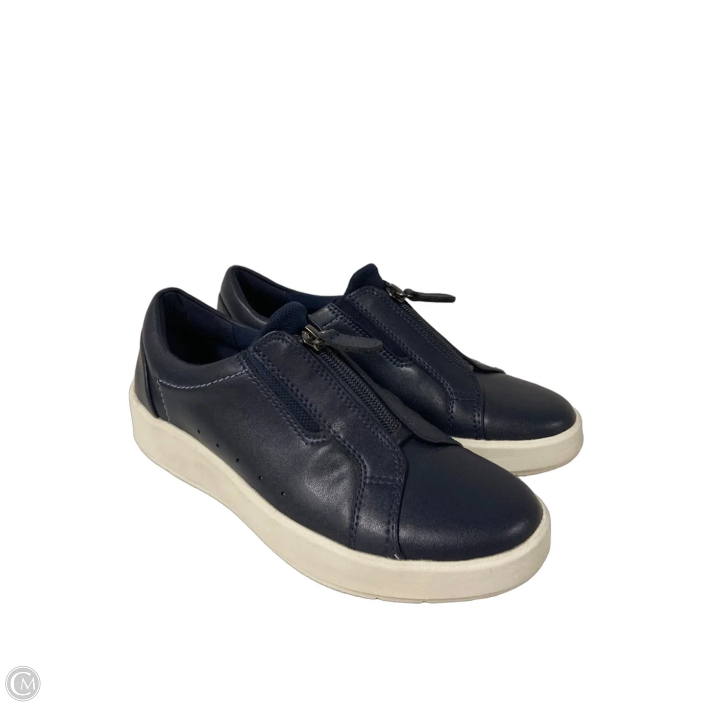 Shoes Sneakers By Clarks In Blue, Size: 6