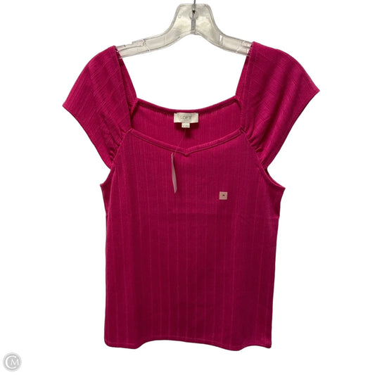 Top Sleeveless Basic By Loft In Pink, Size: M