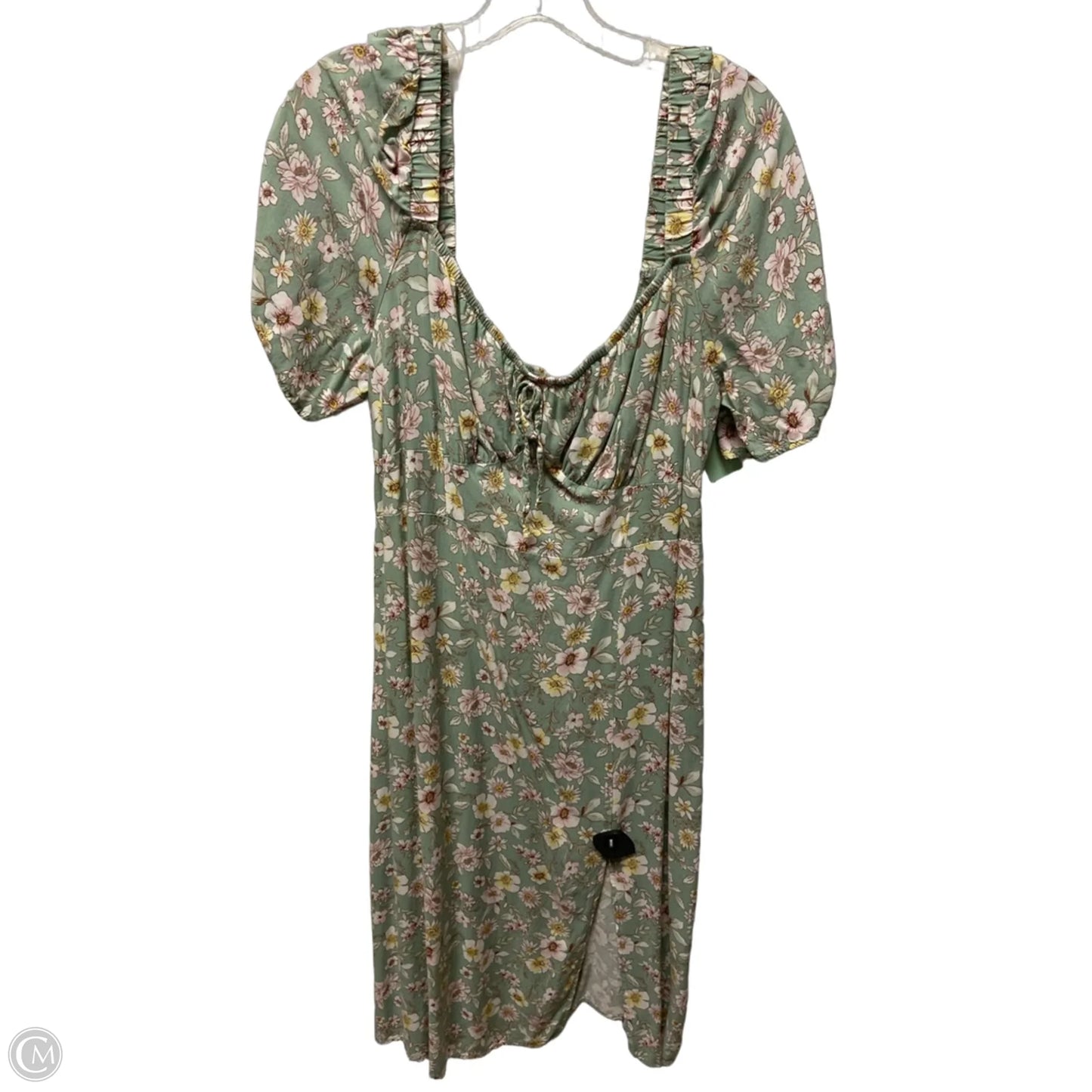 Dress Casual Midi By Almost Famous In Green, Size: 2x