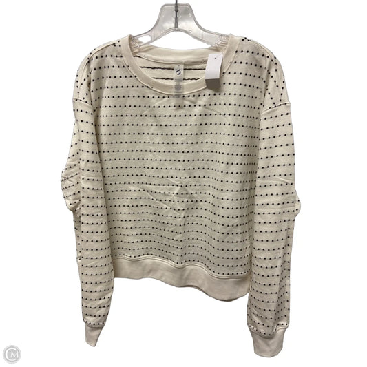 Sweatshirt Crewneck By Lou And Grey In Cream, Size: M