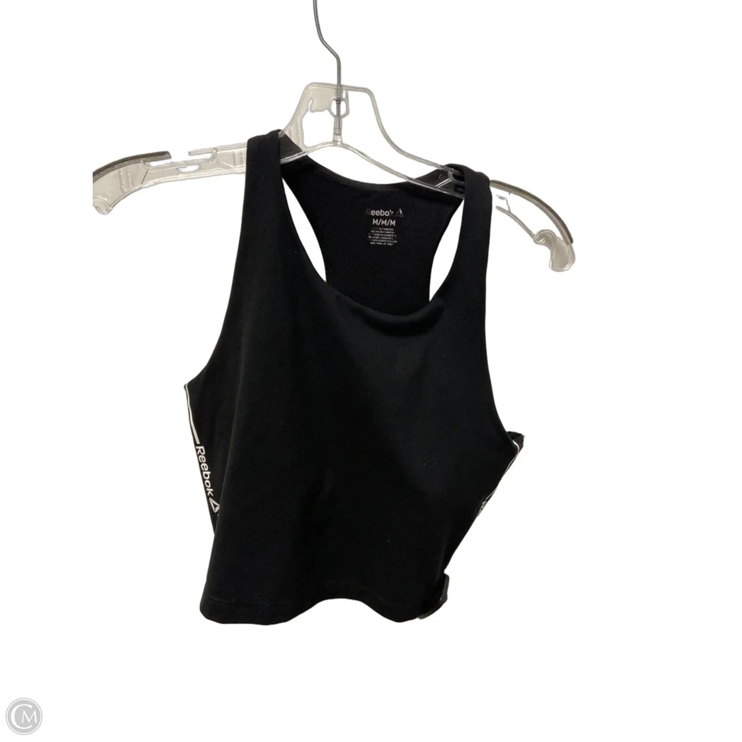 Athletic Tank Top By Reebok In Black, Size: M
