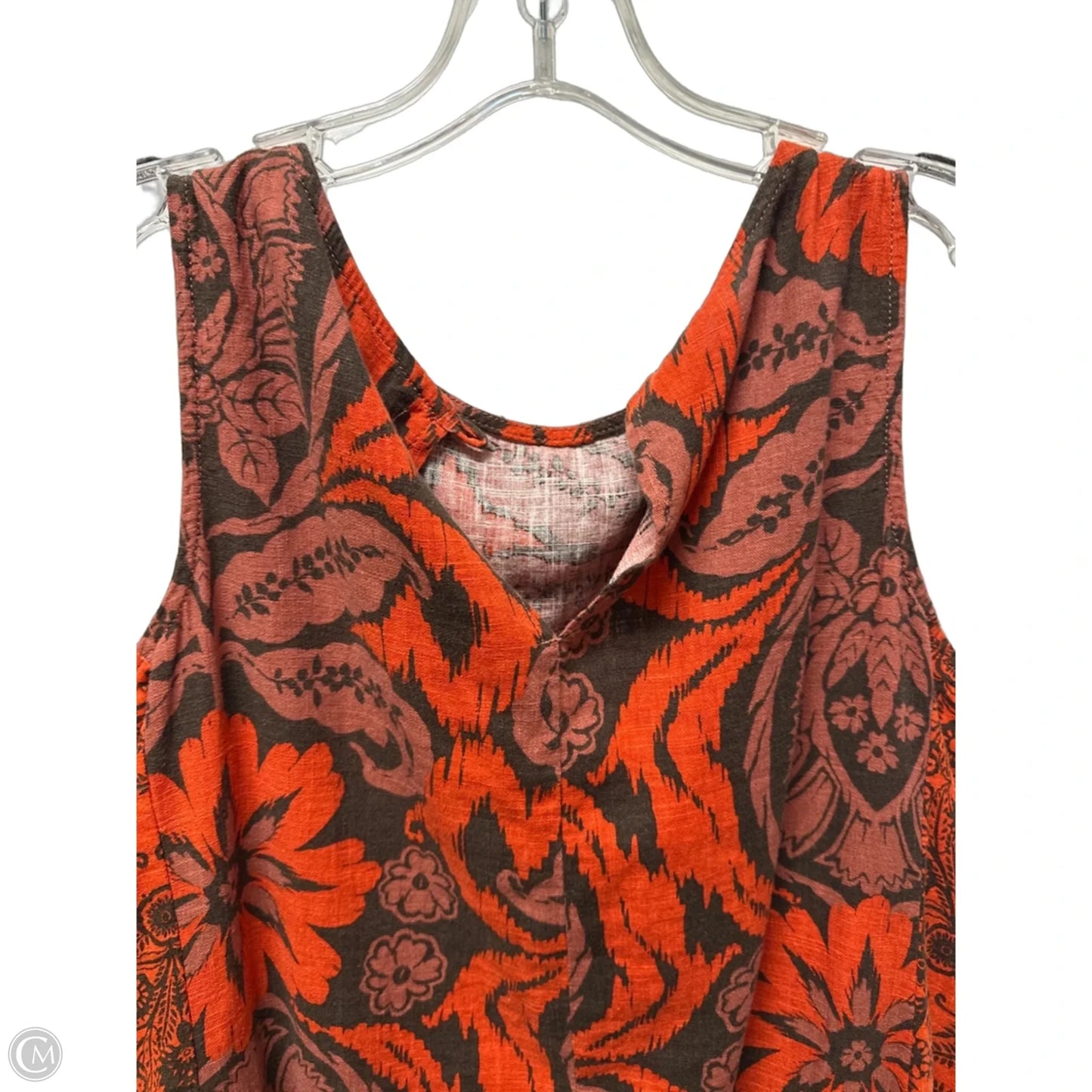 Dress Casual Short By Cmb In Orange, Size: Xl