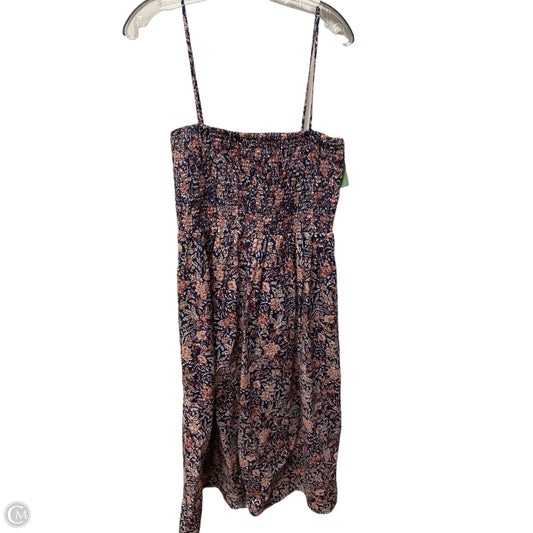Dress Casual Maxi By Ann Taylor In Blue & Pink, Size: M