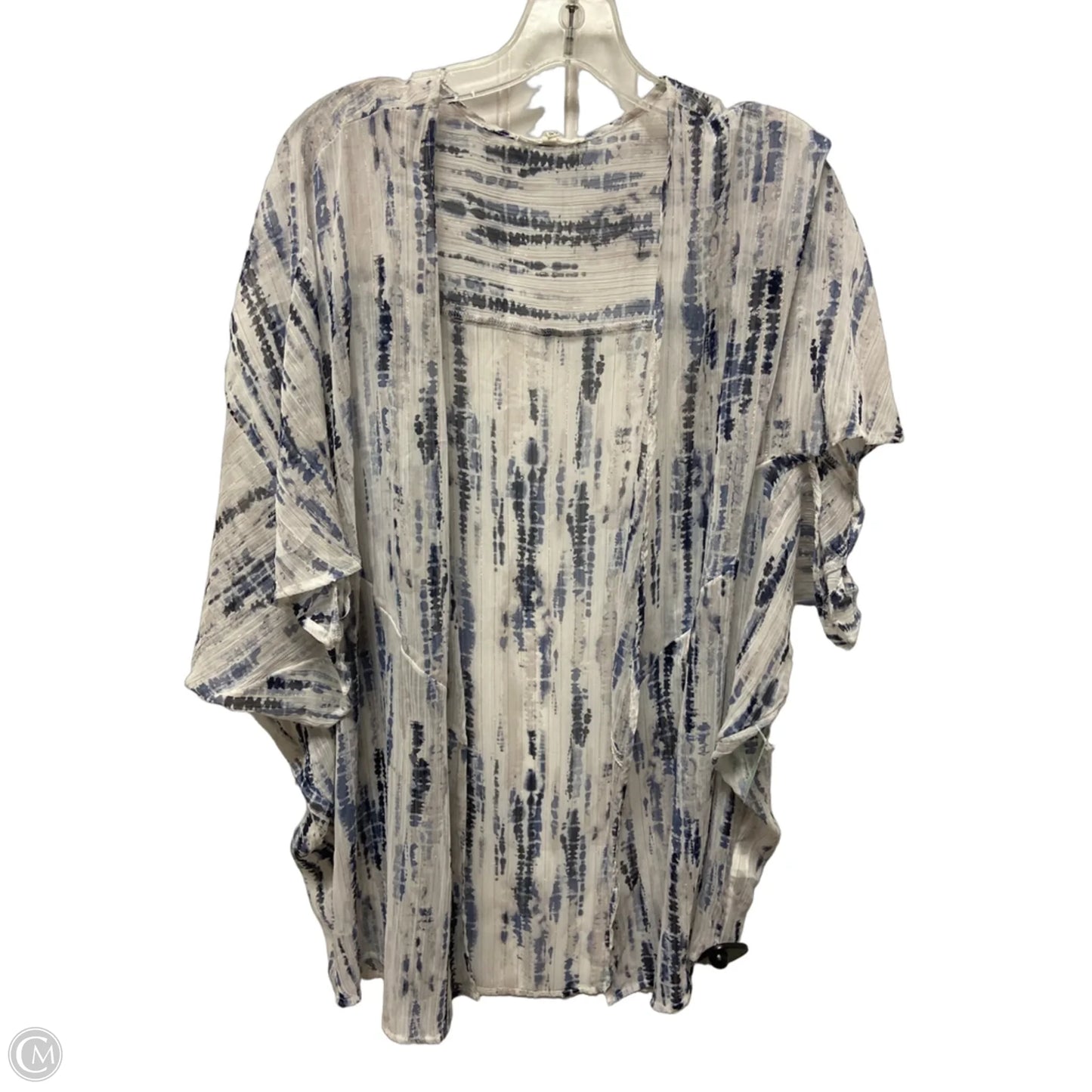 Shawl By Maurices In Blue & White, Size: 1x