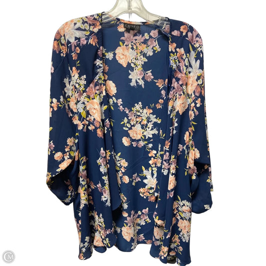 Shawl By Clothes Mentor In Floral Print, Size: 3x