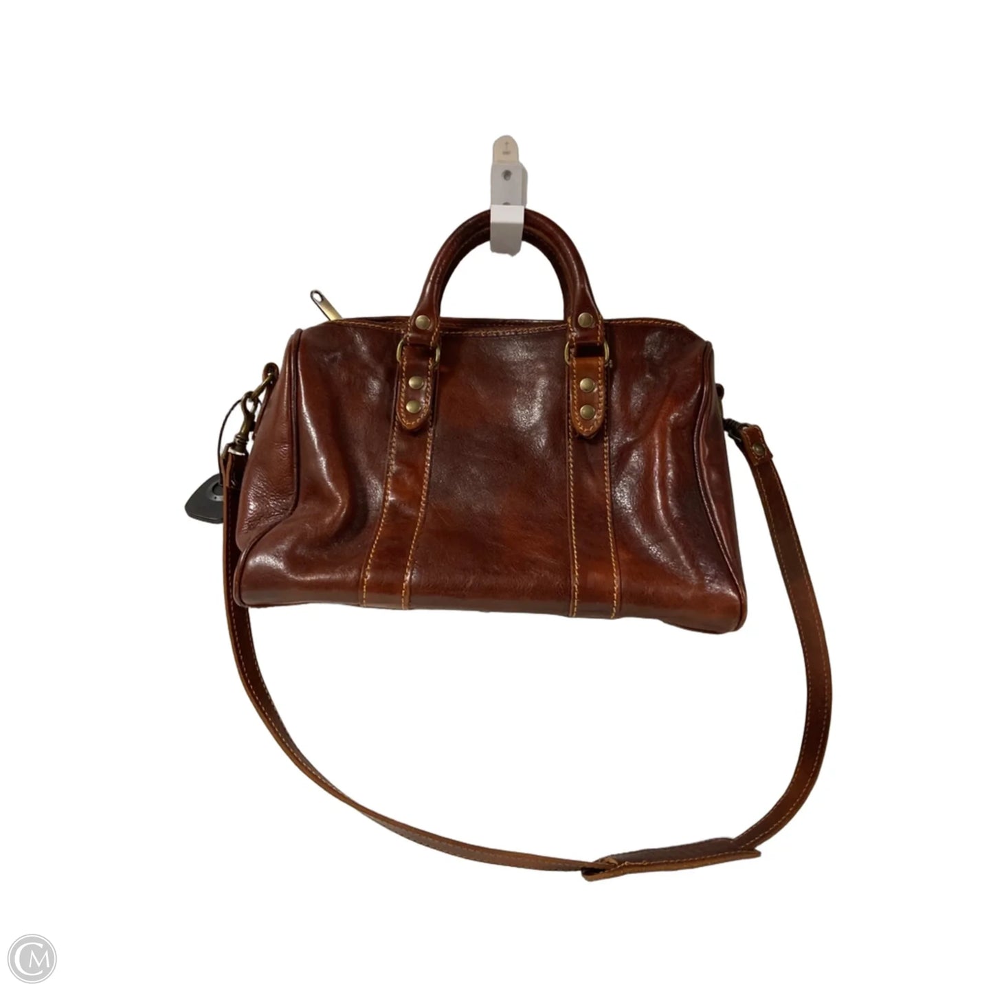 Handbag Leather By Cmc, Size: Medium